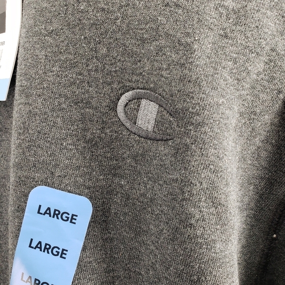 Champion Mens Sizs Large Heather Gray Pullover Hoodie NWT - Picture 7 of 7